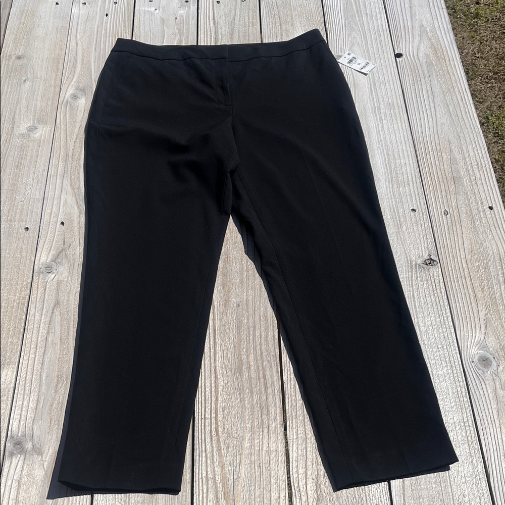 Bar III Black Cropped Pull-On Ankle Pants